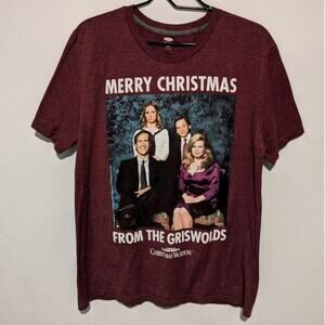 "Merry Christmas From the Griswolds" Burgundy Men's Shirt